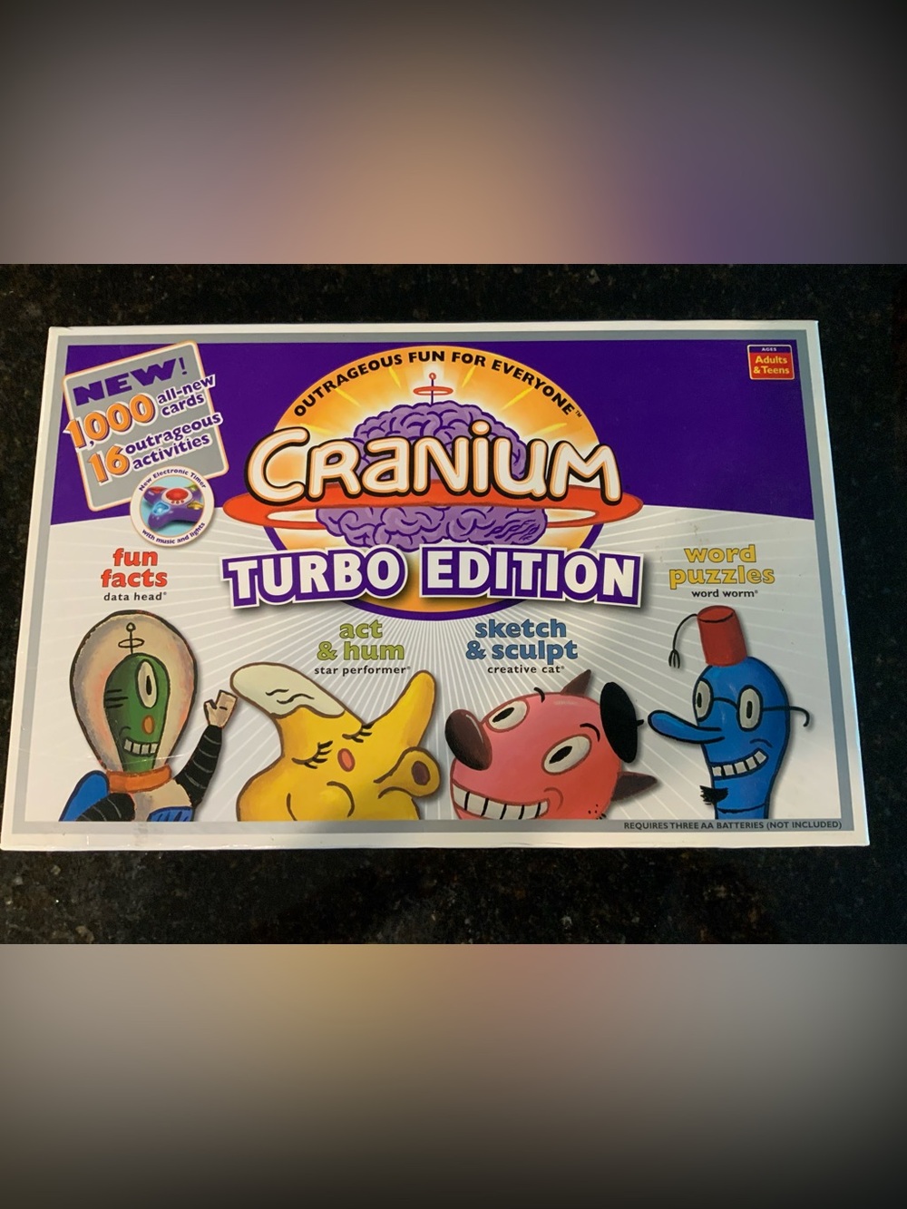 Cranium‎ Turbo Edition 2004 Board Game Complete Electronic Timer 1000 Cards